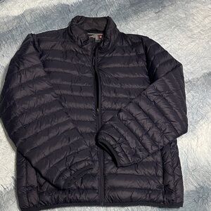 15. Men's Navy Blue  thin Puffer Jacket